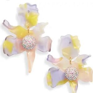 LELE SADOUGHI apricot ombre lily earrings firm price
